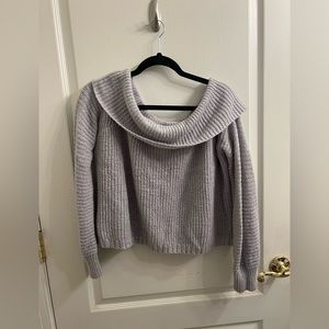 off the shoulder sweater